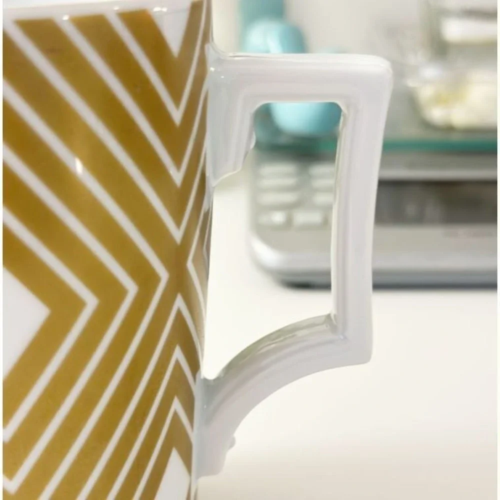 Starbucks x Rosanna 2013 Germany Gold White Diamond Pattern 12‎ oz